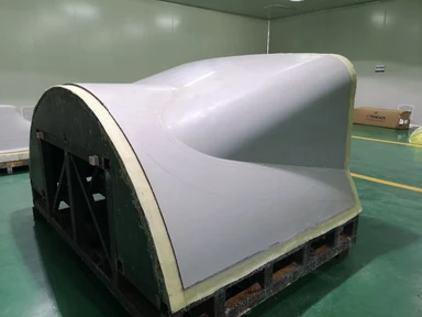 Finished carbon-fibre tooling master model