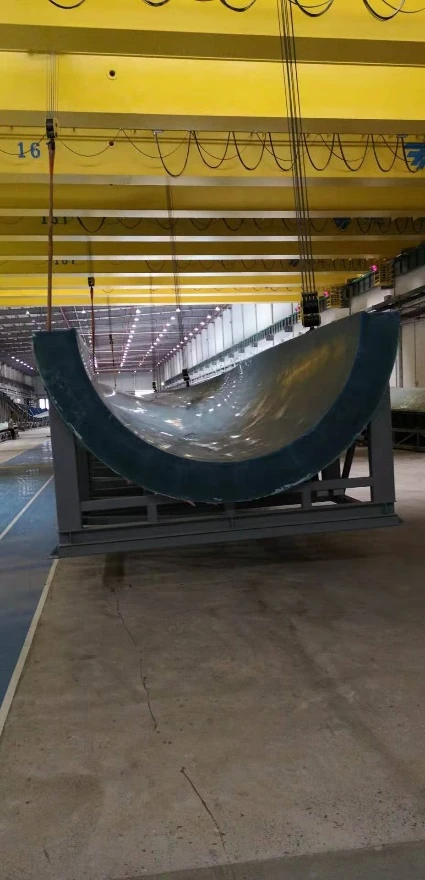 Wind blade production mould shown in EPTEK wind presentation
