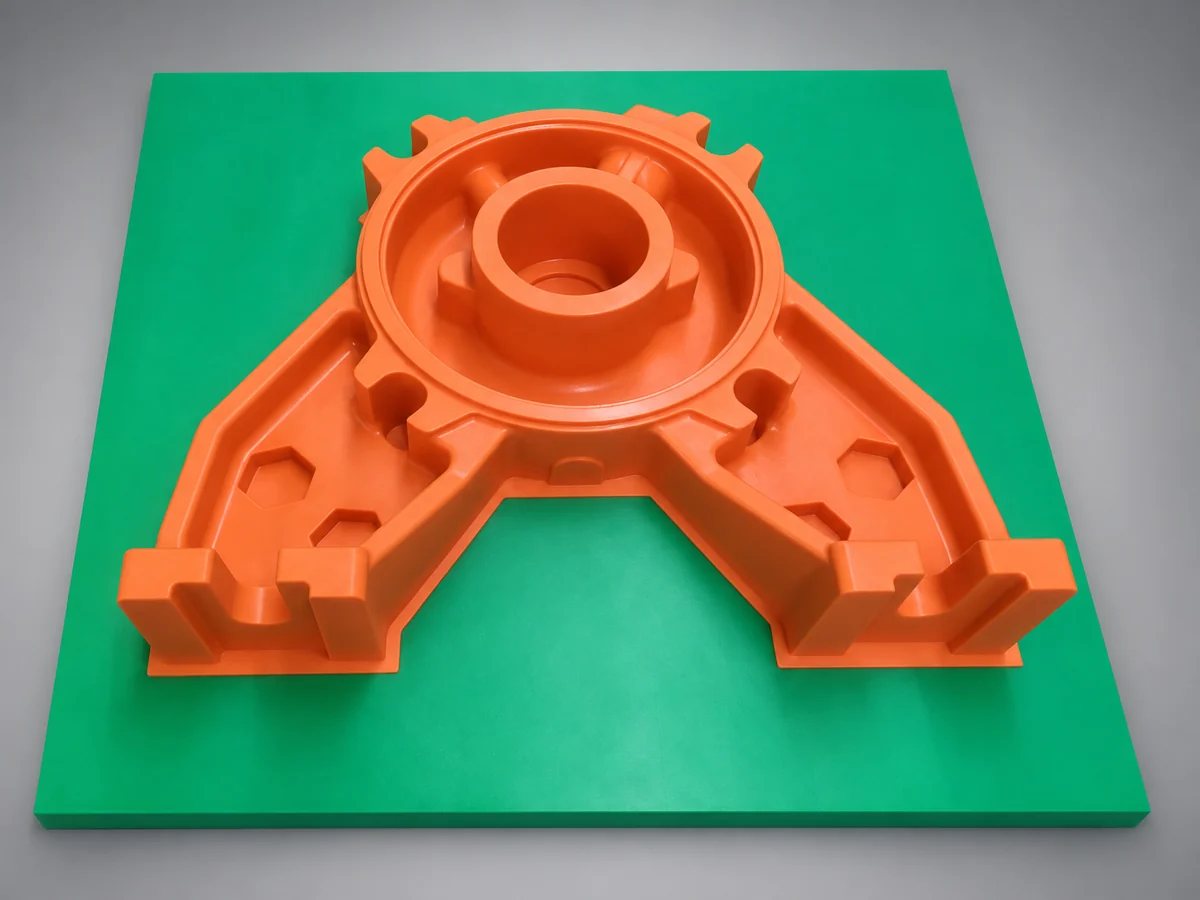 Foundry pattern and pattern plate