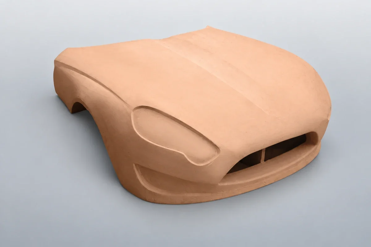 Surfaces and details of an automotive styling model